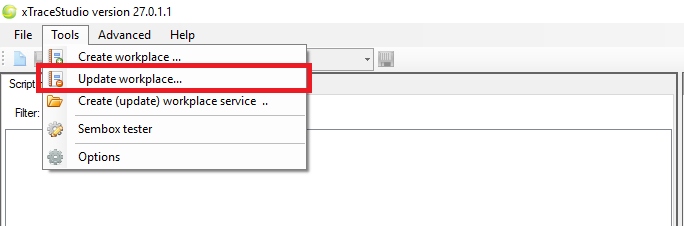 Tools Update Workplace...